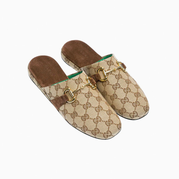 NIB Gucci monogram print slippers Size 38.5 - Picture 5 of 10